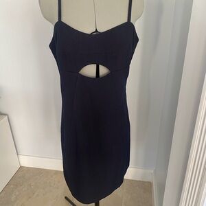 Mare Mare Anthropologie  Cut-out Shift Mini Dress Navy Blue XS